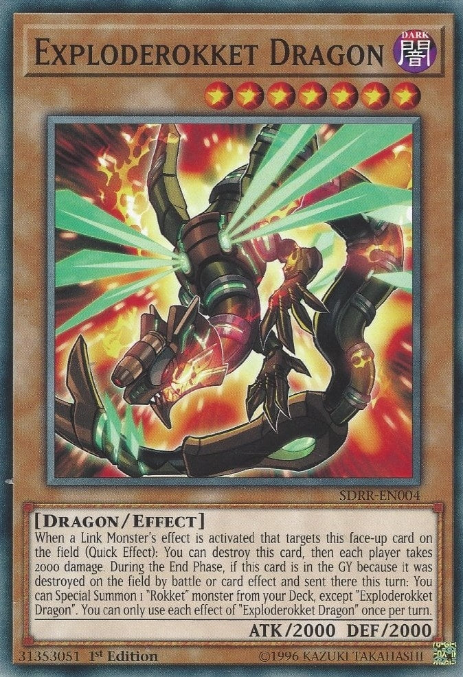 Image for Exploderokket Dragon (SDRR-EN004) (Structure Deck: Rokket Revolt) - YuGiOh