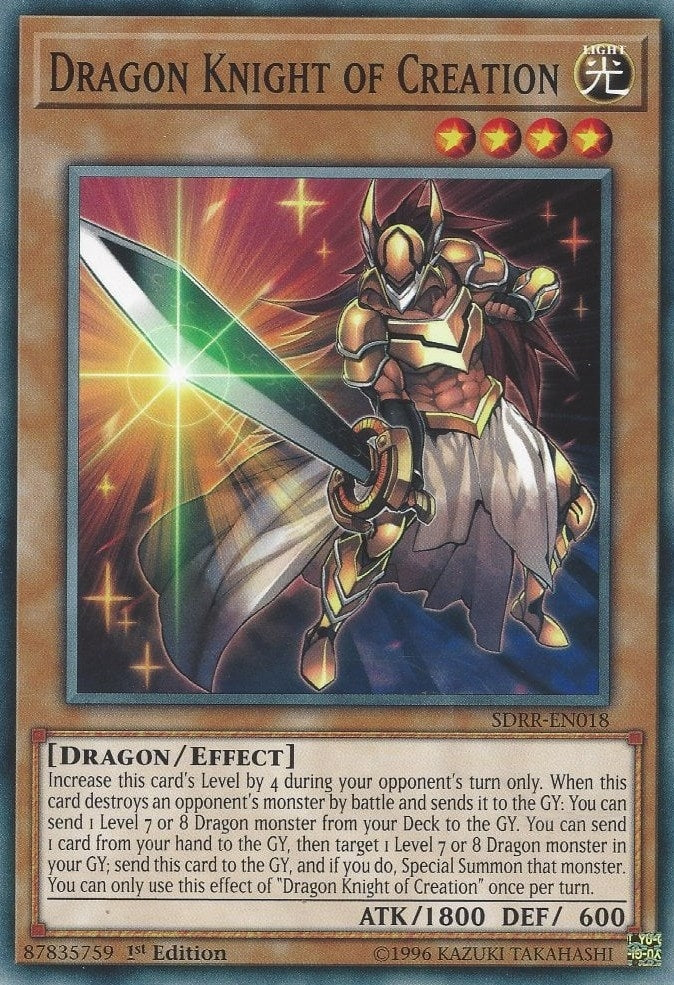 Image for Dragon Knight of Creation (SDRR-EN018) (Structure Deck: Rokket Revolt) - YuGiOh