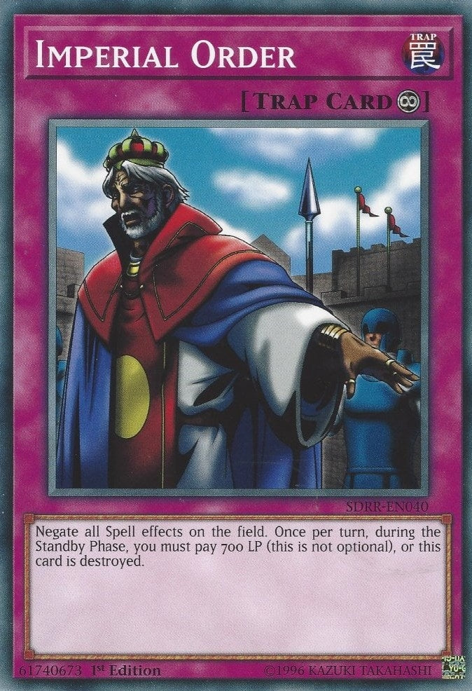 Image for Imperial Order (SDRR-EN040) (Structure Deck: Rokket Revolt) - YuGiOh