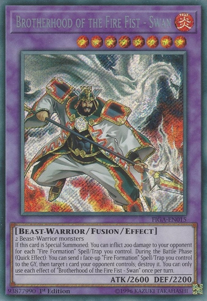 Image for Brotherhood of the Fire Fist - Swan (FIGA-EN015) (Fists of the Gadgets) - YuGiOh