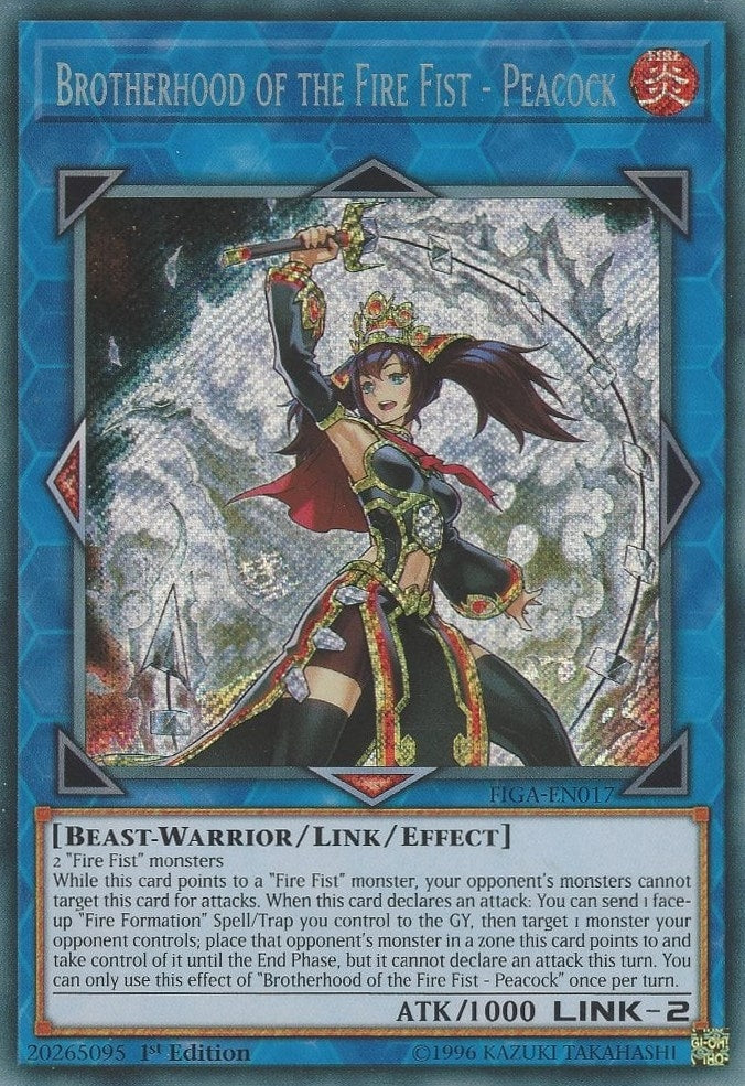 Image for Brotherhood of the Fire Fist - Peacock (FIGA-EN017) (Fists of the Gadgets) - YuGiOh
