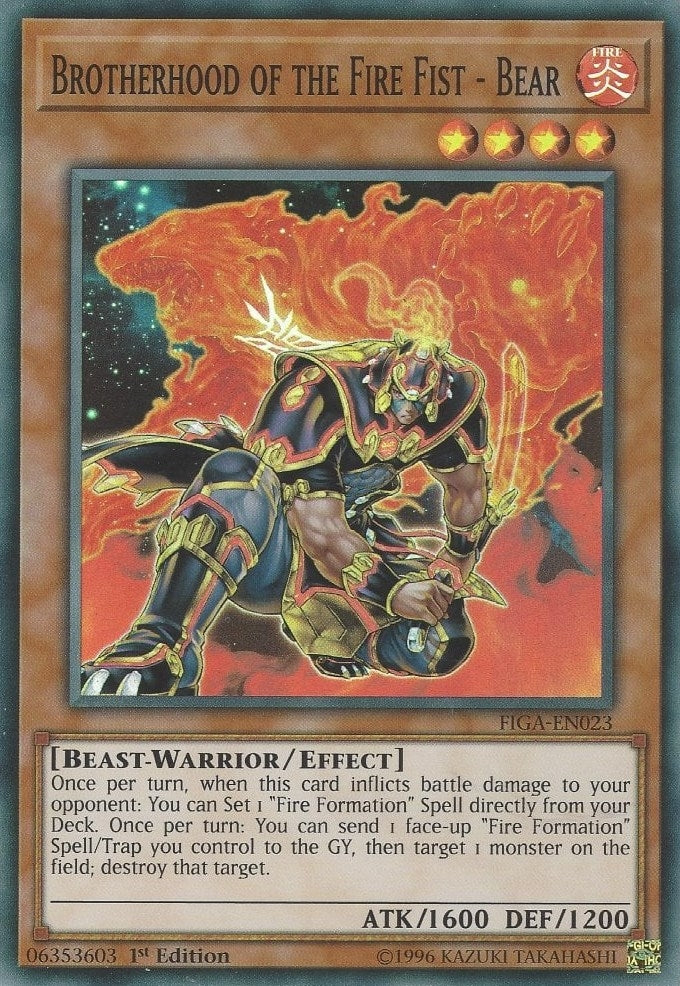 Image for Brotherhood of the Fire Fist - Bear (FIGA-EN023) (Fists of the Gadgets) - YuGiOh