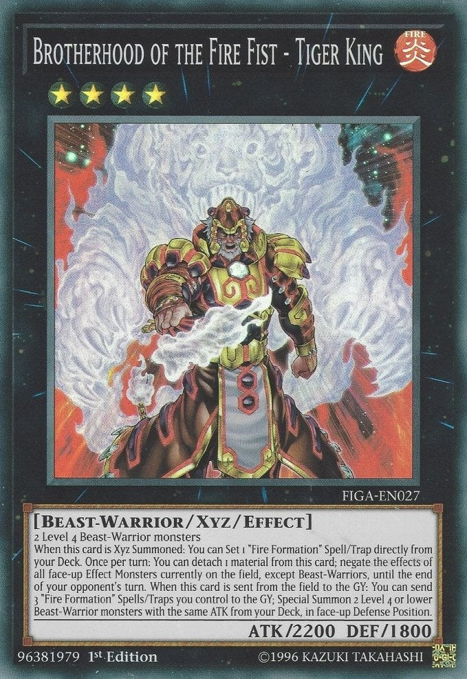 Image for Brotherhood of the Fire Fist - Tiger King (FIGA-EN027) (Fists of the Gadgets) - YuGiOh