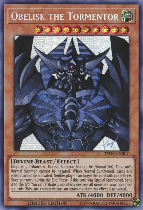Image for Obelisk the Tormentor (TN19-EN007) (2019 Gold Sarcophagus Tin) - YuGiOh