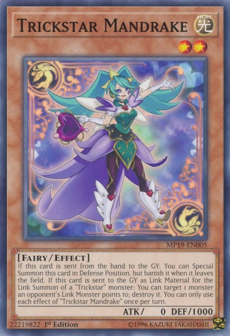 Image for Trickstar Mandrake (MP19-EN005) (2019 Gold Sarcophagus Tin Mega Pack) - YuGiOh