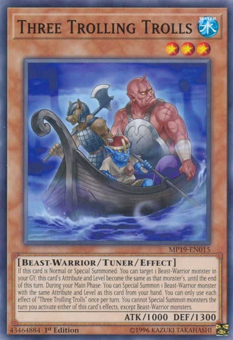 Image for Three Trolling Trolls (MP19-EN015) (2019 Gold Sarcophagus Tin Mega Pack) - YuGiOh
