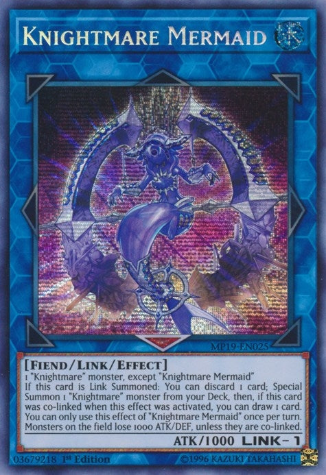 Image for Knightmare Mermaid (MP19-EN025) (2019 Gold Sarcophagus Tin Mega Pack) - YuGiOh