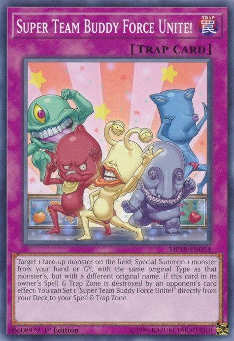 Image for Super Team Buddy Force Unite! (MP19-EN054) (2019 Gold Sarcophagus Tin Mega Pack) - YuGiOh