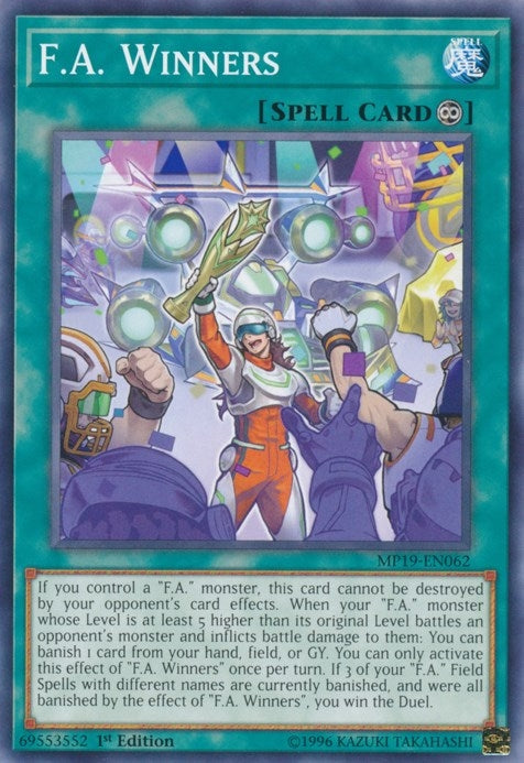 Image for F.A. Winners (MP19-EN062) (2019 Gold Sarcophagus Tin Mega Pack) - YuGiOh