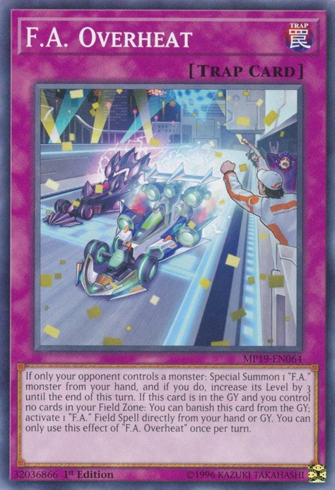Image for F.A. Overheat (MP19-EN064) (2019 Gold Sarcophagus Tin Mega Pack) - YuGiOh