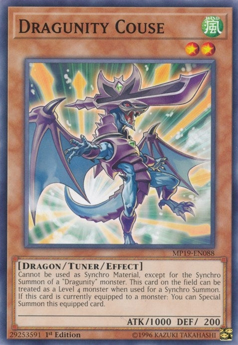 Image for Dragunity Couse (MP19-EN088) (2019 Gold Sarcophagus Tin Mega Pack) - YuGiOh
