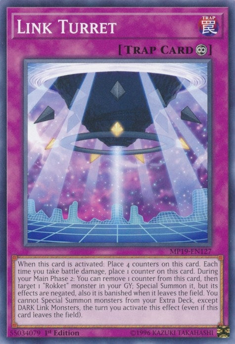 Image for Link Turret (MP19-EN127) (2019 Gold Sarcophagus Tin Mega Pack) - YuGiOh
