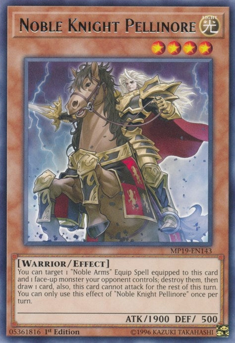 Image for Noble Knight Pellinore (MP19-EN143) (2019 Gold Sarcophagus Tin Mega Pack) - YuGiOh
