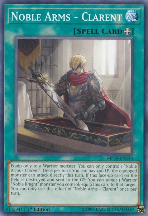 Image for Noble Arms - Clarent (MP19-EN144) (2019 Gold Sarcophagus Tin Mega Pack) - YuGiOh
