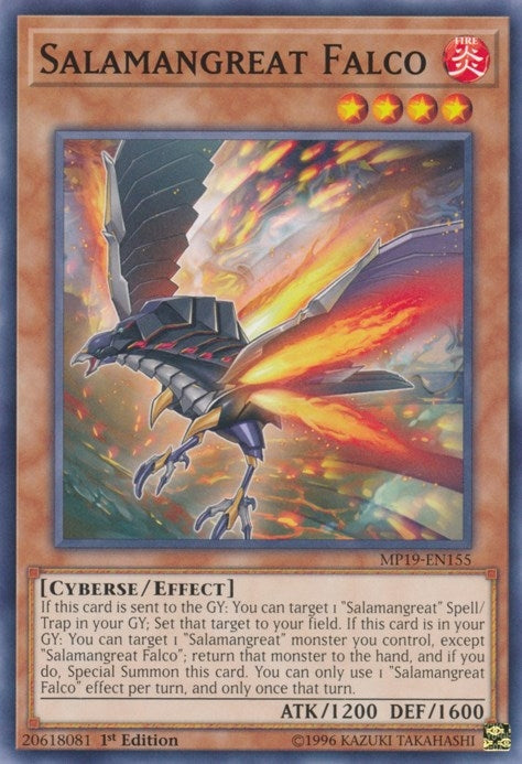 Image for Salamangreat Falco (MP19-EN155) (2019 Gold Sarcophagus Tin Mega Pack) - YuGiOh