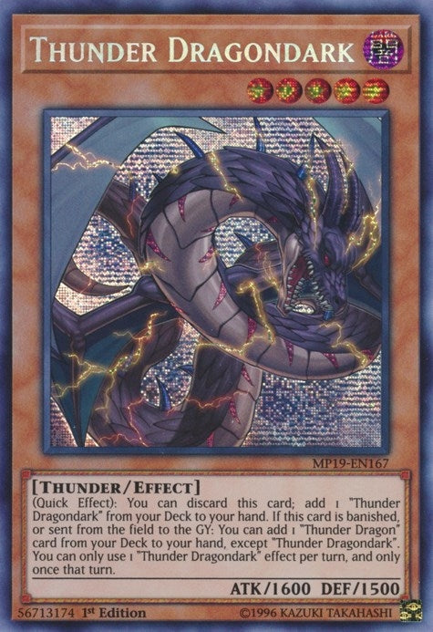Image for Thunder Dragondark (MP19-EN167) (2019 Gold Sarcophagus Tin Mega Pack) - YuGiOh