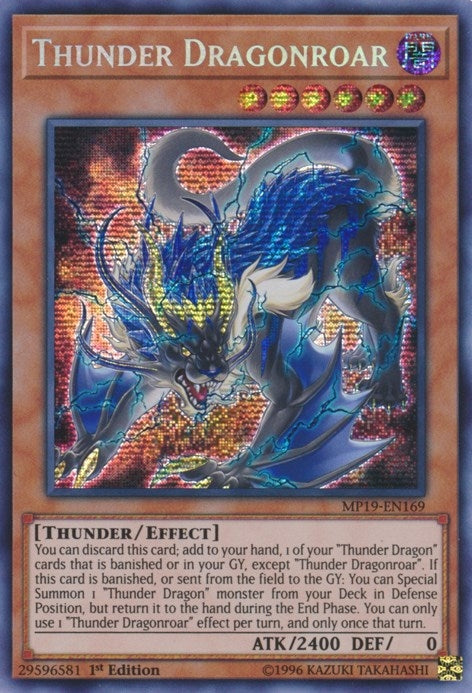 Image for Thunder Dragonroar (MP19-EN169) (2019 Gold Sarcophagus Tin Mega Pack) - YuGiOh