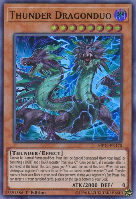 Image for Thunder Dragonduo (MP19-EN170) (2019 Gold Sarcophagus Tin Mega Pack) - YuGiOh