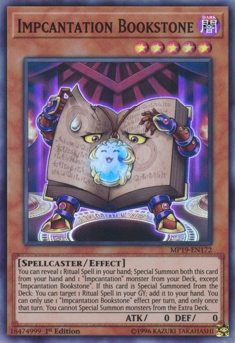 Image for Impcantation Bookstone (MP19-EN172) (2019 Gold Sarcophagus Tin Mega Pack) - YuGiOh