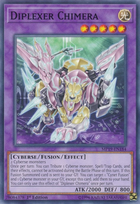 Image for Diplexer Chimera (MP19-EN184) (2019 Gold Sarcophagus Tin Mega Pack) - YuGiOh