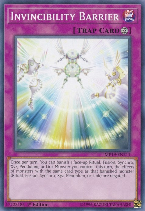 Image for Invincibility Barrier (MP19-EN211) (2019 Gold Sarcophagus Tin Mega Pack) - YuGiOh