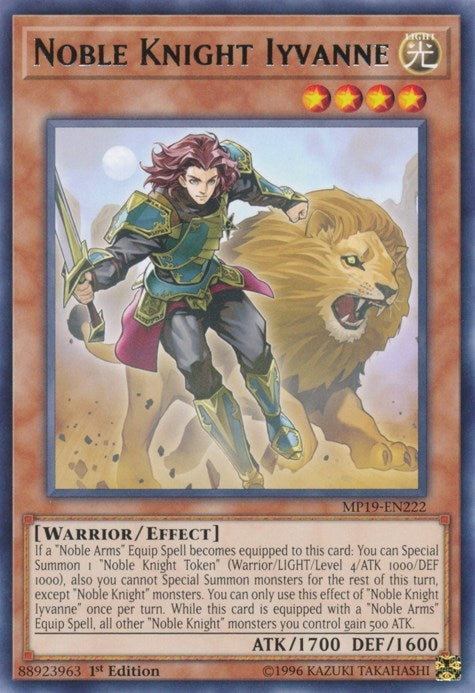 Image for Noble Knight Iyvanne (MP19-EN222) (2019 Gold Sarcophagus Tin Mega Pack) - YuGiOh