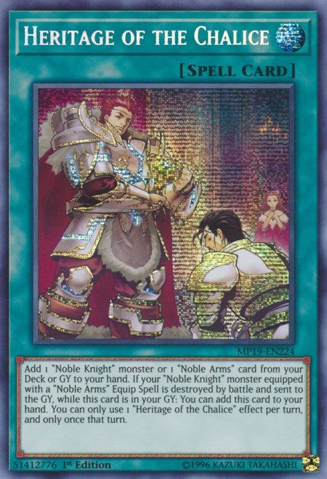 Image for Heritage of the Chalice (MP19-EN224) (2019 Gold Sarcophagus Tin Mega Pack) - YuGiOh