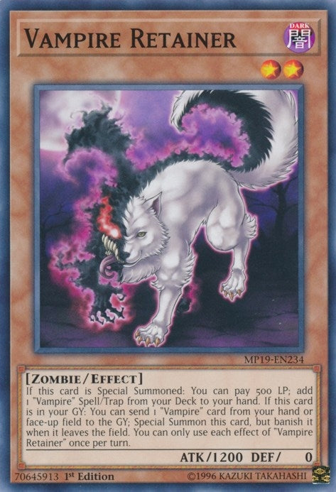 Image for Vampire Retainer (MP19-EN234) (2019 Gold Sarcophagus Tin Mega Pack) - YuGiOh
