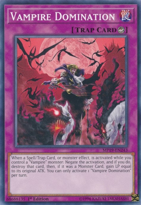 Image for Vampire Domination (MP19-EN243) (2019 Gold Sarcophagus Tin Mega Pack) - YuGiOh