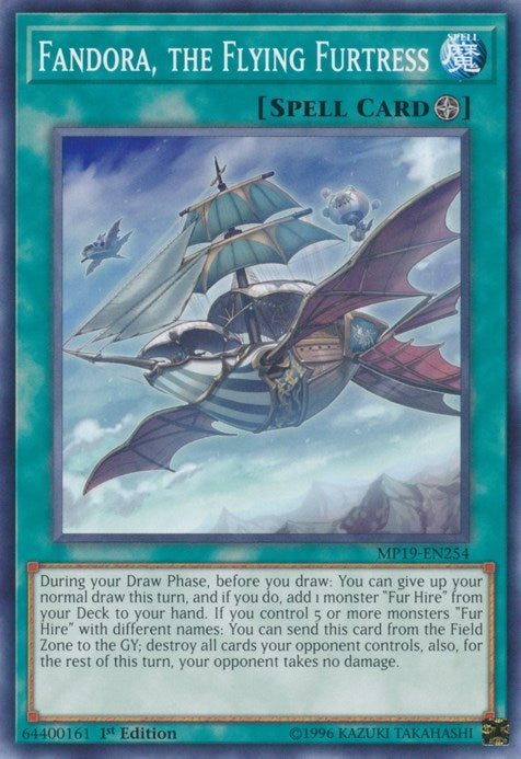 Image for Fandora, the Flying Furtress (MP19-EN254) (2019 Gold Sarcophagus Tin Mega Pack) - YuGiOh