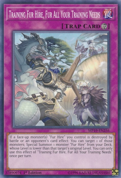 Image for Training Fur Hire, Fur All Your Training Needs (MP19-EN256) (2019 Gold Sarcophagus Tin Mega Pack) - YuGiOh