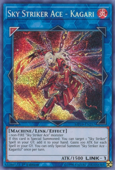 Image for Sky Striker Ace - Kagari (MP19-EN257) (2019 Gold Sarcophagus Tin Mega Pack) - YuGiOh