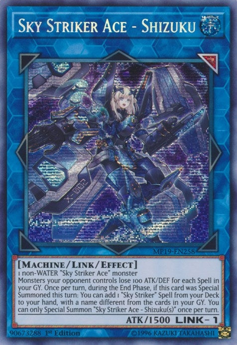 Image for Sky Striker Ace - Shizuku (MP19-EN258) (2019 Gold Sarcophagus Tin Mega Pack) - YuGiOh
