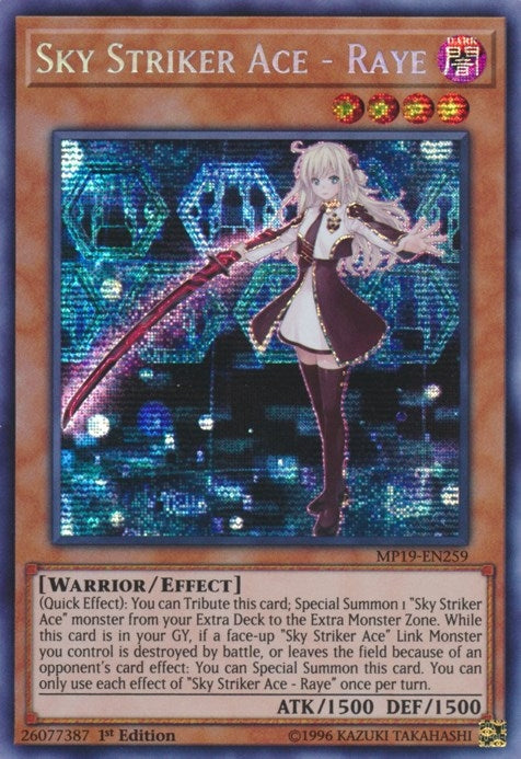 Image for Sky Striker Ace - Raye (MP19-EN259) (2019 Gold Sarcophagus Tin Mega Pack) - YuGiOh