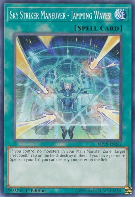 Image for Sky Striker Maneuver - Jamming Waves! (MP19-EN262) (2019 Gold Sarcophagus Tin Mega Pack) - YuGiOh