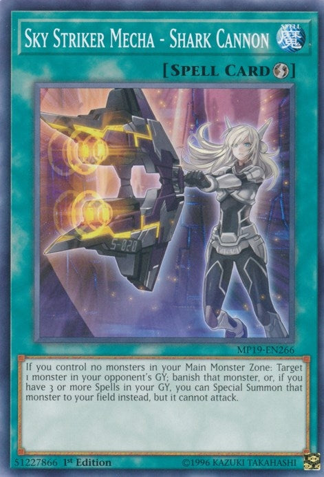 Image for Sky Striker Mecha - Shark Cannon (MP19-EN266) (2019 Gold Sarcophagus Tin Mega Pack) - YuGiOh
