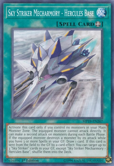Image for Sky Striker Mecharmory - Hercules Base (MP19-EN267) (2019 Gold Sarcophagus Tin Mega Pack) - YuGiOh