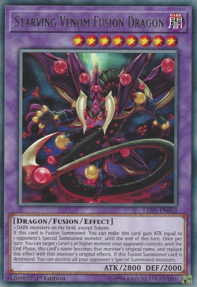 Image for Starving Venom Fusion Dragon (LED5-EN052) (Legendary Duelists: Immortal Destiny) - YuGiOh
