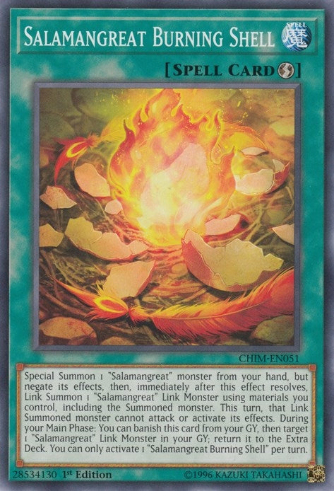 Image for Salamangreat Burning Shell (CHIM-EN051) (Chaos Impact) - YuGiOh