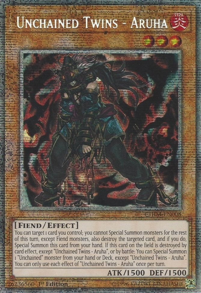 Image for Unchained Twins - Aruha (Starlight Rare) (CHIM-EN008) (Chaos Impact) - YuGiOh