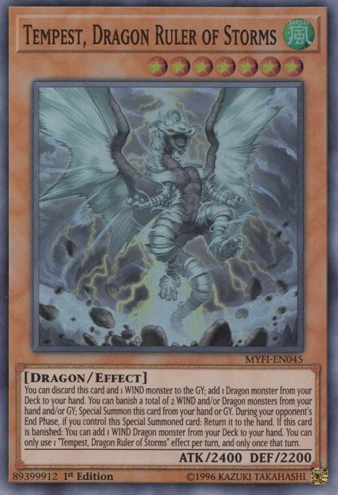 Image for Tempest, Dragon Ruler of Storms (MYFI-EN045) (Mystic Fighters) - YuGiOh