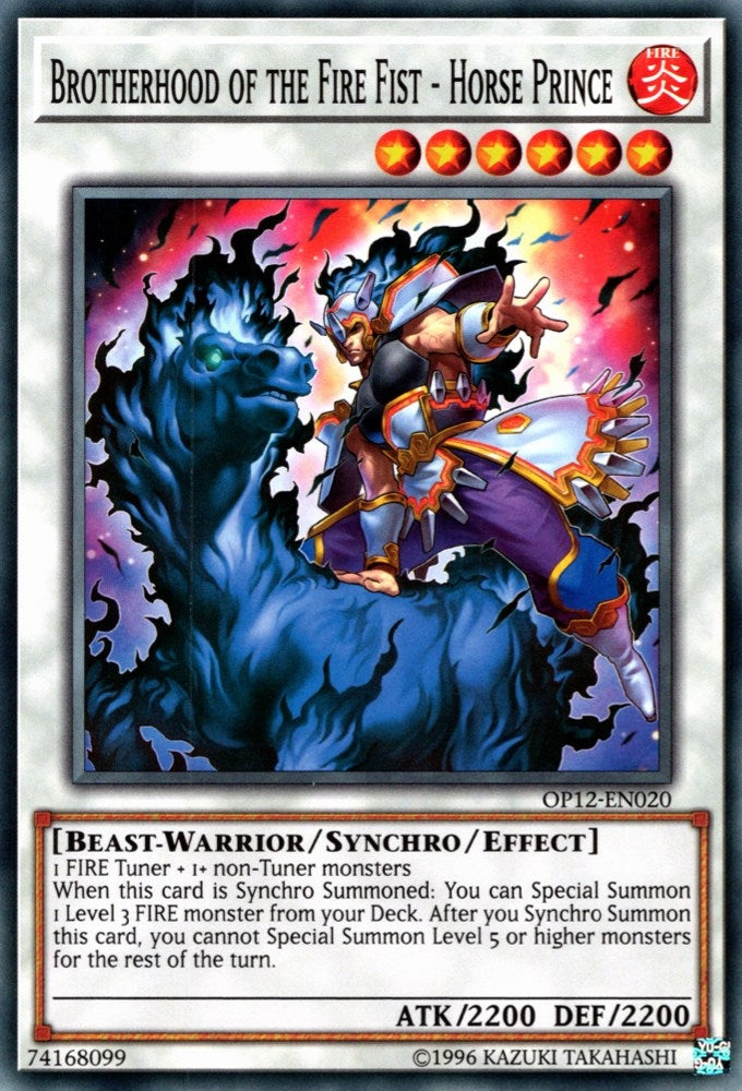 Image for Brotherhood of the Fire Fist - Horse Prince (OP12-EN020) (OTS Tournament Pack 12) - YuGiOh