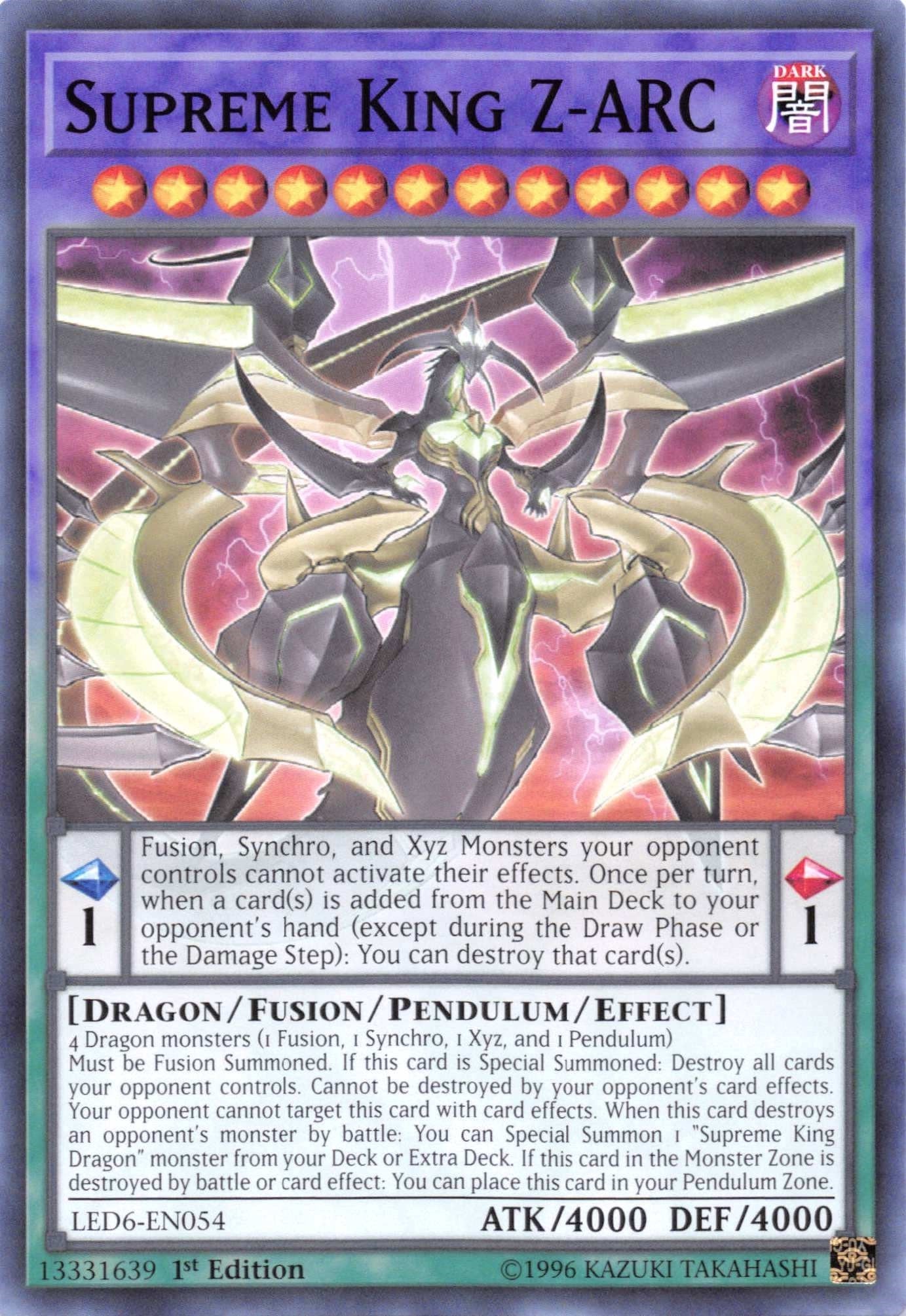 Image for Supreme King Z-ARC (LED6-EN054) (Legendary Duelists: Magical Hero) - YuGiOh