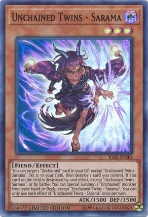 Image for Unchained Twins - Sarama (IGAS-ENSE4) (Ignition Assault) - YuGiOh