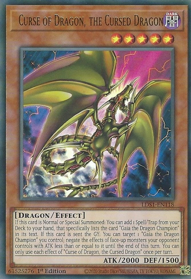 Image for Curse of Dragon, the Cursed Dragon (LDS1-EN118) (Legendary Duelists: Season 1) - YuGiOh