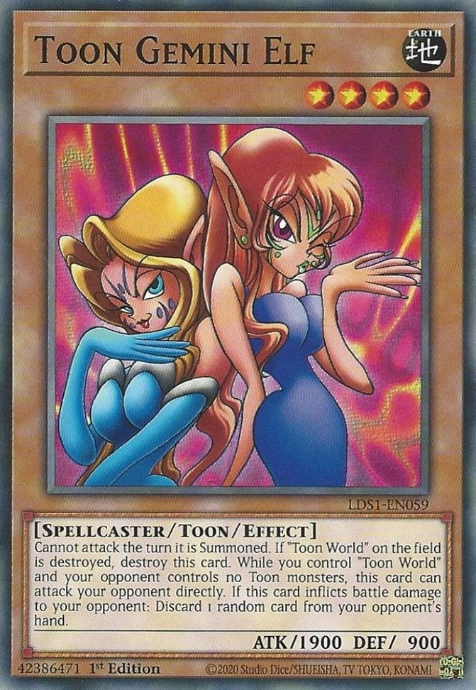 Image for Toon Gemini Elf (LDS1-EN059) (Legendary Duelists: Season 1) - YuGiOh