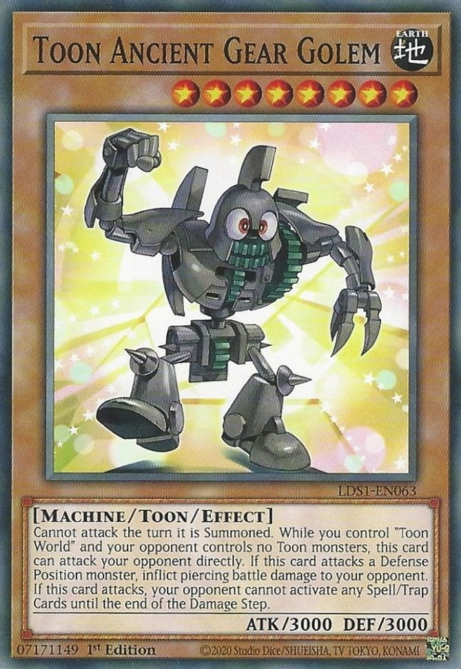Image for Toon Ancient Gear Golem (LDS1-EN063) (Legendary Duelists: Season 1) - YuGiOh