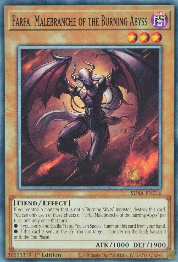 Image for Farfa, Malebranche of the Burning Abyss (SDSA-EN016) (Structure Deck: Sacred Beasts) - YuGiOh