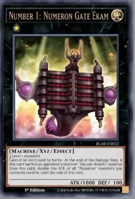 Image for Number 1: Numeron Gate Ekam (BLAR-EN022) (Battles of Legend: Armageddon) - YuGiOh