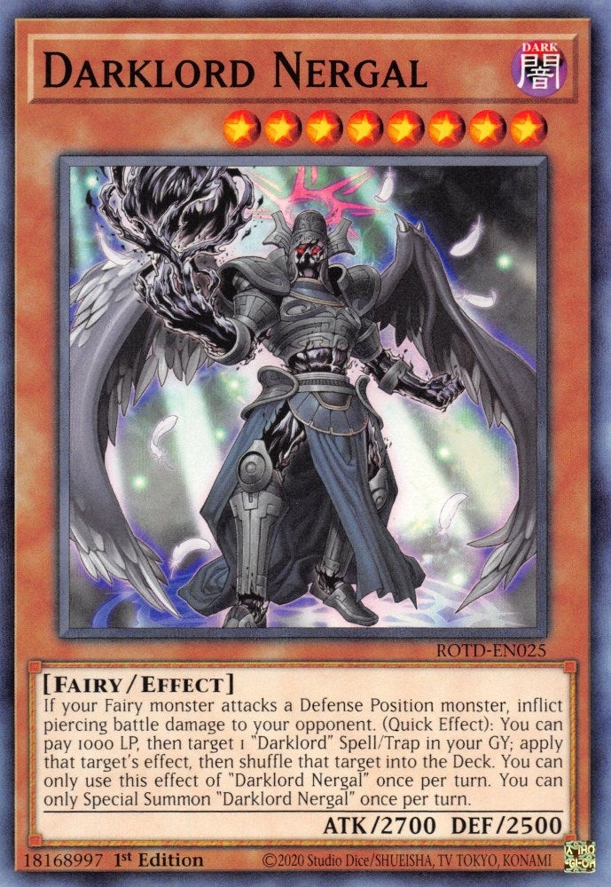 Image for Darklord Nergal (ROTD-EN025) (Rise of the Duelist) - YuGiOh
